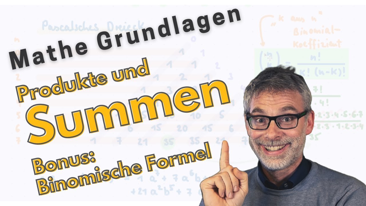 Vereinfachen Von Summen Und Produkten Klasse 8 Mathe Grundlagen: Summen und Produkte (Bonus: Binomische Formel) - YouTube