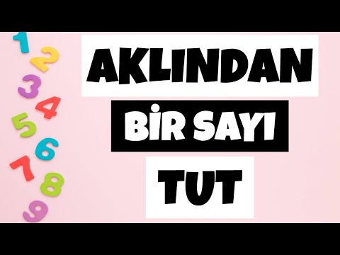 AKLINDAN BİR SAYI TUT