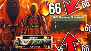 I PULLED up on a HUGE 66 GAME WINSTREAK in NBA 2K20! SECRET PLAYSTRETCH BUILD UNLEASHED..