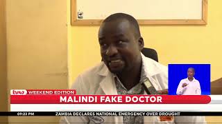 A man impersonating a doctor was arrested at Malindi Hospital in Kilifi County.