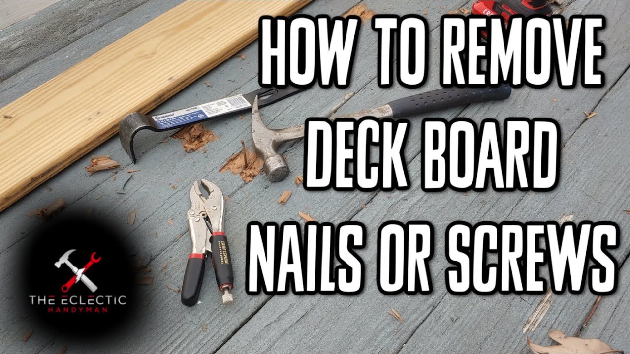 How to Remove Deck Screws Filled With Paint 