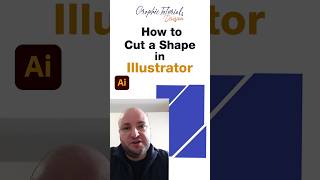 How to Cut a Shape in Illustrator l #shorts