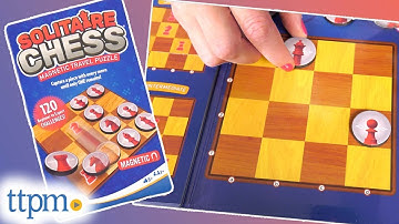 Solitaire Chess Magnetic Travel Puzzle Game from ThinkFun Instructions + Review!