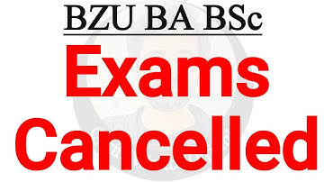 BZU BA BSc Exams 2021 - BA BSc Exams News - BZU Latest Update - Qasim Wattoo Official