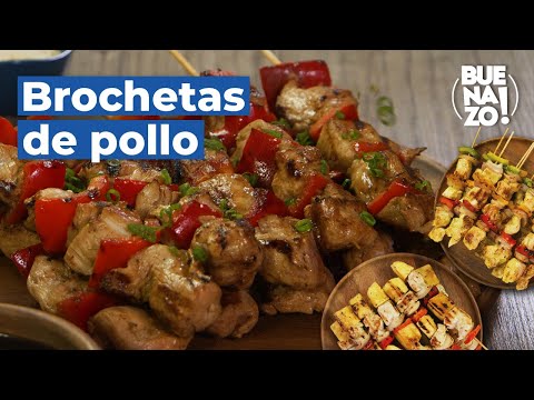 Video: Brocheta De Pollo Con Sabor