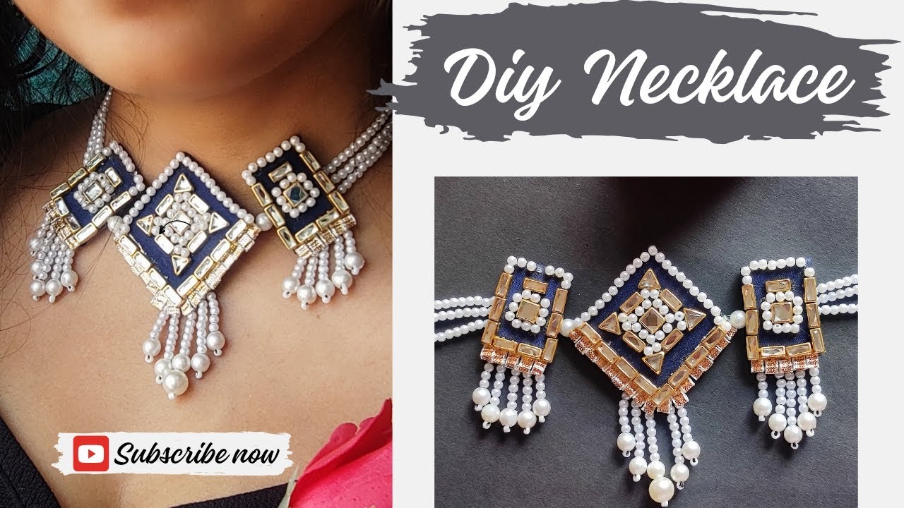 Handmade Nacklace Making at home 🤩🤩🤩| how to make necklace at home # ...