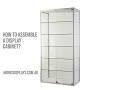Titanium Alloy Glass Display Cabinet Sliding Doors