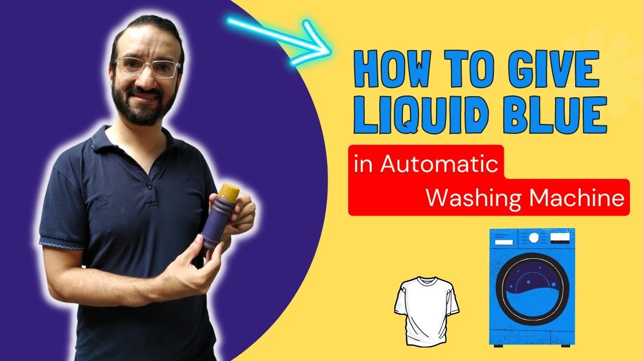 How to use liquid blue/Neel in automatic washing machine |  آٹومیٹک واشمنگ مشین مین نیل کسے لگائیں