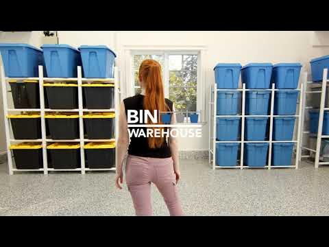 Bin Warehouse Heavy-Duty 12 Tote Rack