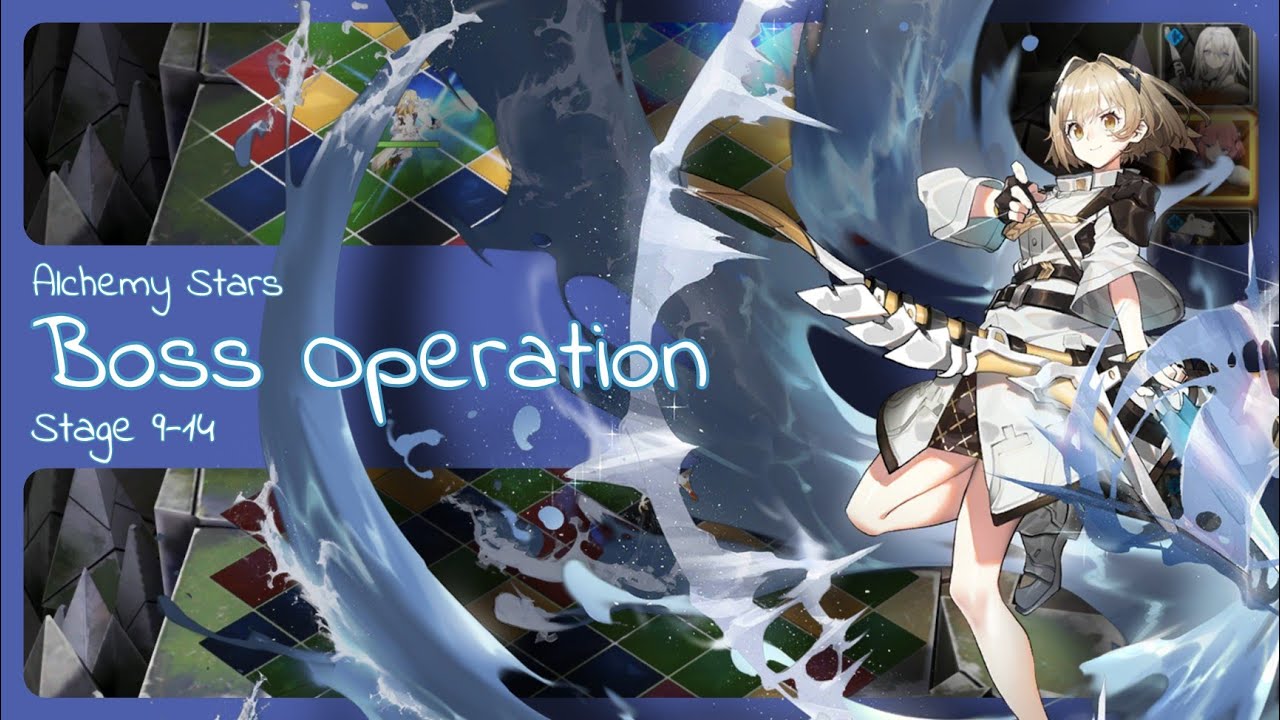 Alchemy Stars Boss Operation | Stage 9-14 vs Mad Horn (no, he isn't Greget)
