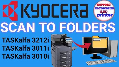 How to configure scan to pc on Kyocera TASKalfa 3212i | Scan file direct save in PC # scan to folder
