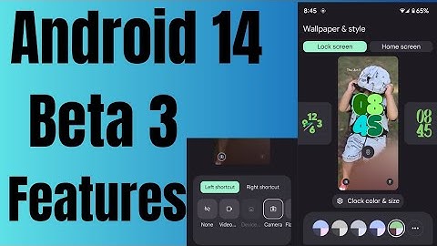 Android 14 Beta 3 Features | Lock Screen Clock Style, App Shortcut, New Toggle UI, New Themed Color