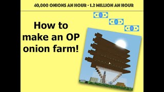 How to make an OP onion farm in Roblox Islands!