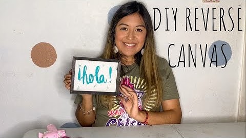 DIY Reverse Canvas | Dollar Tree Craft