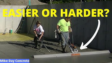 Is Using A Concrete Power Screed EASY or HARD? (My 2 Cents Worth)