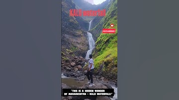 "1200 Feet of Monsoon Magic! | Kalu Waterfall Trek via Malshej Ghat 🌧️"