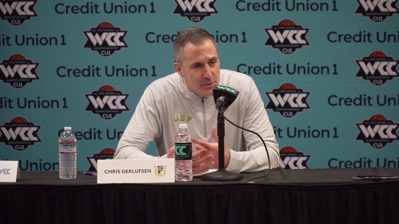2024 WCC Basketball Championship Presser Game 14 GON vs USF YouTube