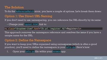 Resolving the NoReverseMatch Error in Django: Understanding Namespaces