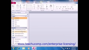 Microsoft Office Access Tutorial 2010 Creating Relational Databases 2.2 Employee Group Training