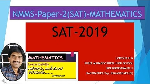 NMMS-SAT-MATHS