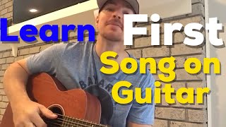 Video thumbnail of "Learn Your First Song on Guitar | Travis Tritt | I'm Gonna Be Somebody"