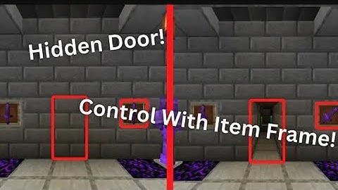 How to make easiest item frame secrate door in Minecraft 💯📈