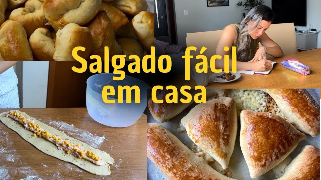 Como fazer salgado caseiro fácil (massa perfeita), vlog silencioso, passo a passo pra fazer em casa