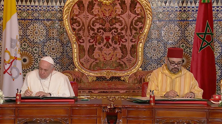 أمير المؤمنين صاحب الجلالة الملك محمد السادس وقداسة البابا فرانسيس يوقعان "نداء القدس"