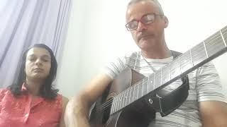 Video thumbnail of "Hino 56 da #HARPA cristã - " TUDO EM CRISTO" #violão para #INICIANTES (Tom-F)"