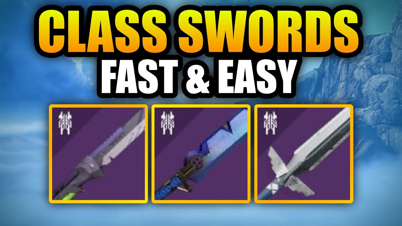 How To Get Class Swords God Roll - Crown Splitter, Quickfang, Eternity'S Edge