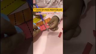 Scissor Practice for Toddlers ✂️ | Free Printable Fine Motor Activity