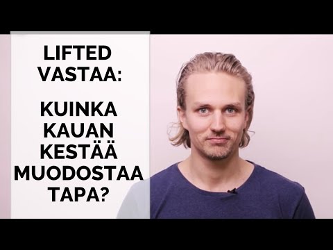 Video: Kuinka Muodostaa Tapa