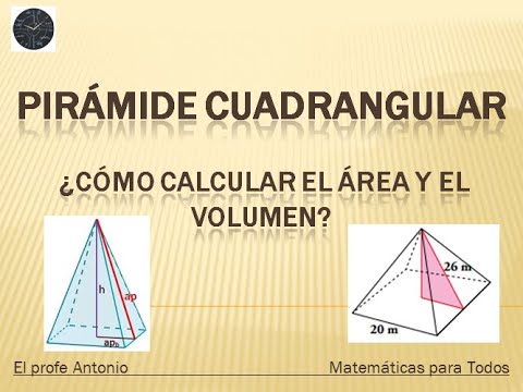 Video: Cómo Encontrar La Altura De Una Pirámide Rectangular