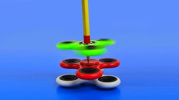 3 AWESOME TRICKS WITH FIDGET SPINNER