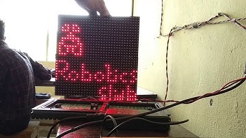 Animated Pixel Art Wall-E on a Dot-Matrix Display