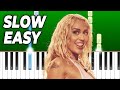 Miley cyrus  flowers  slow easy piano tutorial