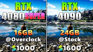 RTX 4080 SUPER 16GB @Overclock vs RTX 4090 24GB @Stock | PC Gameplay Tested in 11 Games in 4K