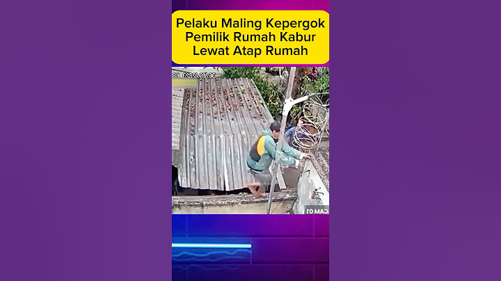 Maling Kabur Lewat Atap Rumah Saat Kepergok #maling #malingkepergok #beritaterkini #malingApes