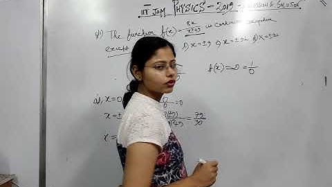 IIT JAM physics 2019 solved question Entrance for Msc physics in IITs, NITs,