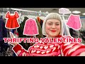 Thrifting for VALENTINES DAY 2023 + Lovecore Barbiecore Princess Core + Try On Thrift Haul
