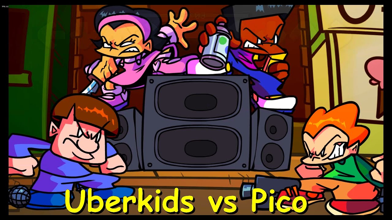 Friday Night Funkin Uberkids vs Pico (Picos School) FNF Mod/HARD
