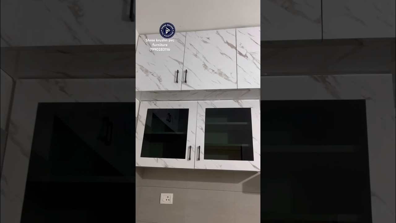 Pvc laminate kitchen furniture with crockery box and maliya 