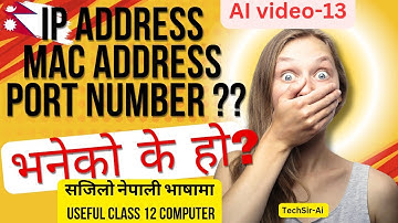 what are IP address,Mac address & port number with examples explained in Nepal language|TechSir-ai