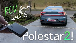Polestar 2 (408 hp) - POV drive, Google test & walkaround