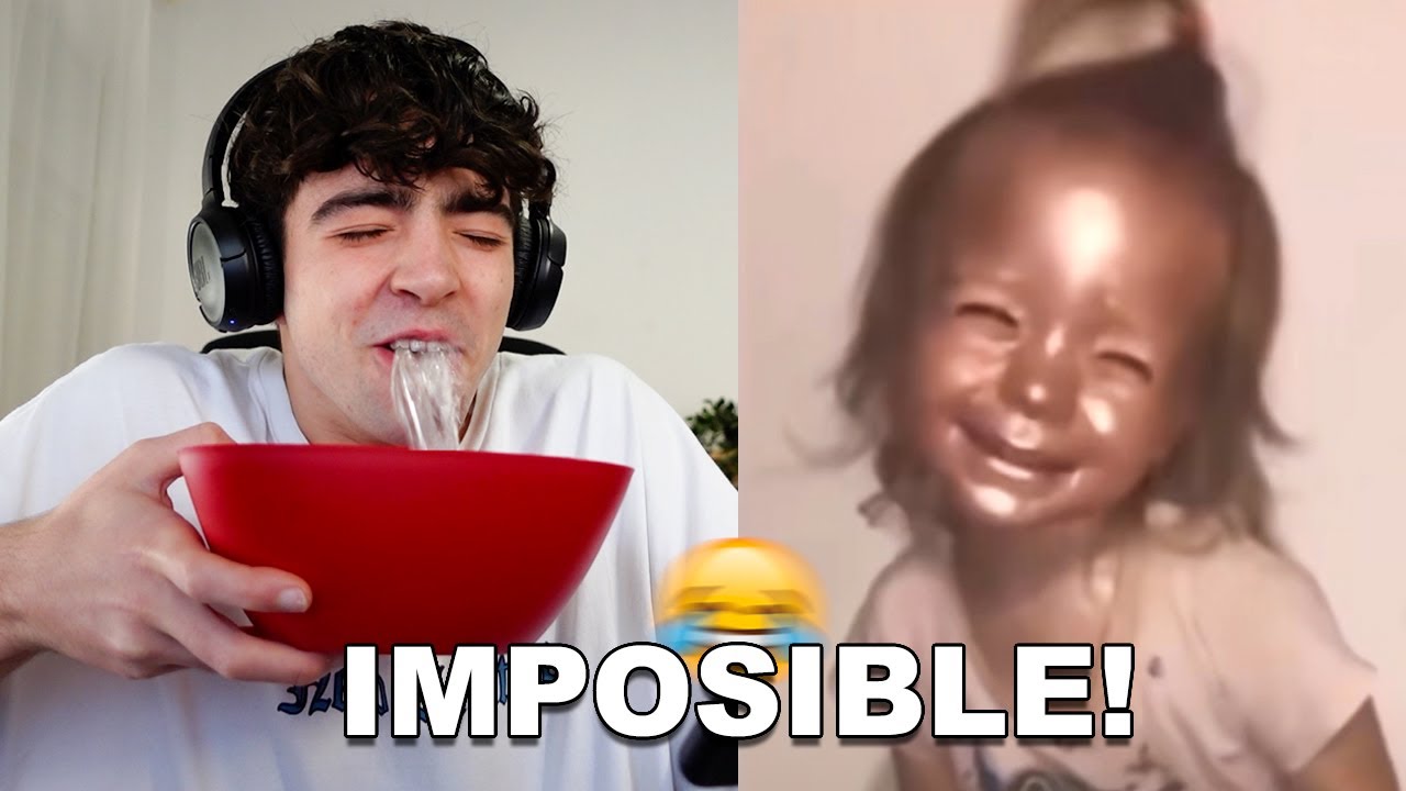 Intenta No Reírte con Agua en la Boca *acaba mal*