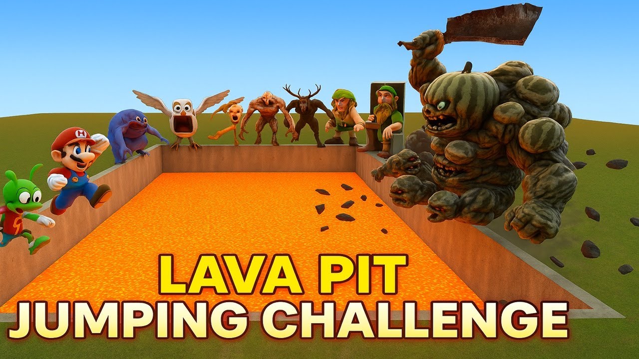 மக்களே 😱 NEW UPDATED LAVA PIT JUMPING CHALLENGE!🔥 Jump or DIE!!