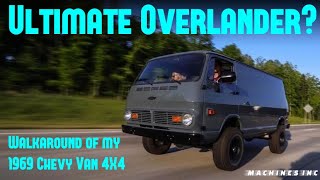 Ultimate Overland Rig  V8 and 4X4 Converted 1969 Chevy G10 Van  Walkaround