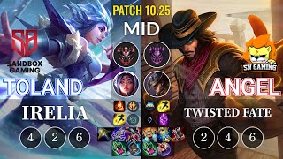 SB TolanD Irelia vs SN Angel Twisted Fate Mid - KR Patch 10.25