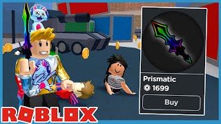 Buying The Prismatic Sword And Found a Hacker In Roblox Murder Mystery 2