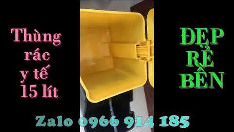 Thùng đựng rác thải nhiễm covid-19, thùng rác y tế, thùng rác màu vàng giá rẻ